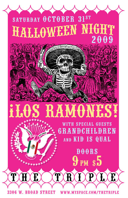 Rob Sheley - Posters - Los Ramones Halowwen poster Rob Sheley - Posters - Los Ramones Halowwen poster